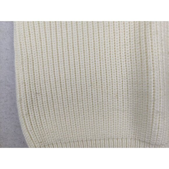 Ms Casuals Vintage Sweater Size Large Vest Ivory White Sleeveless - Picture 5 of 12